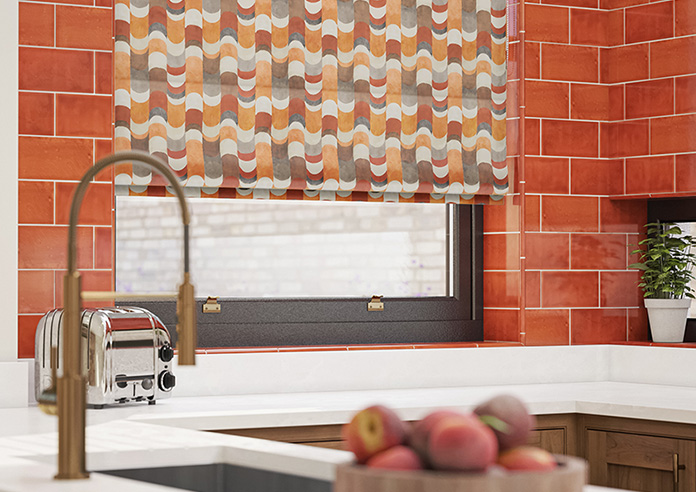 Castillo Velvet, Copper - Twist&Fit Roman Blind - Image 5